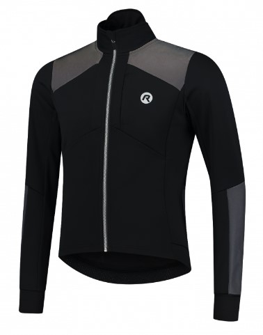 Rogelli Hi-Vis Vinterjakke - Sort/Refleks