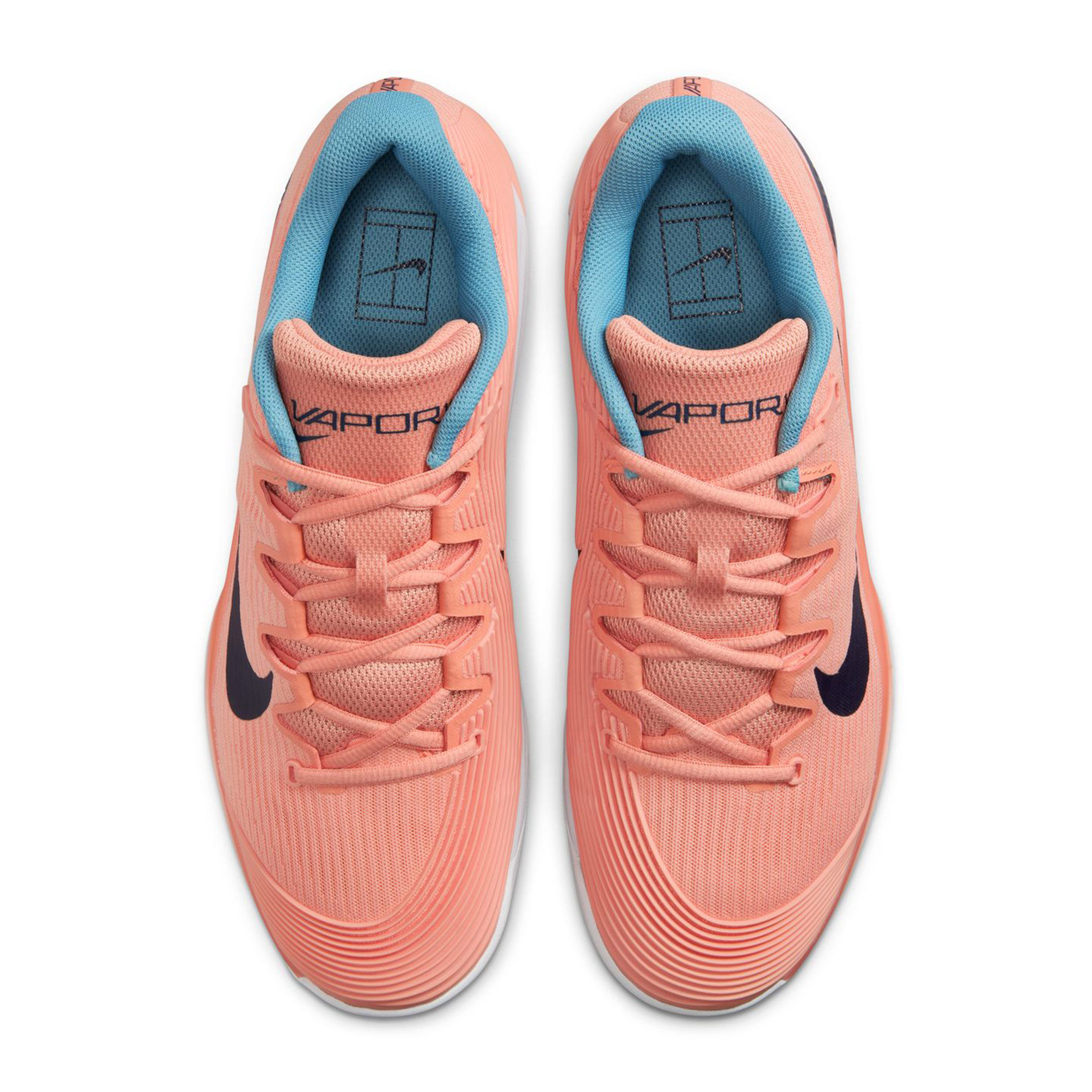 Nike Vapor 12 Chaussures Toutes Surfaces Hommes - Abricot, Blanc