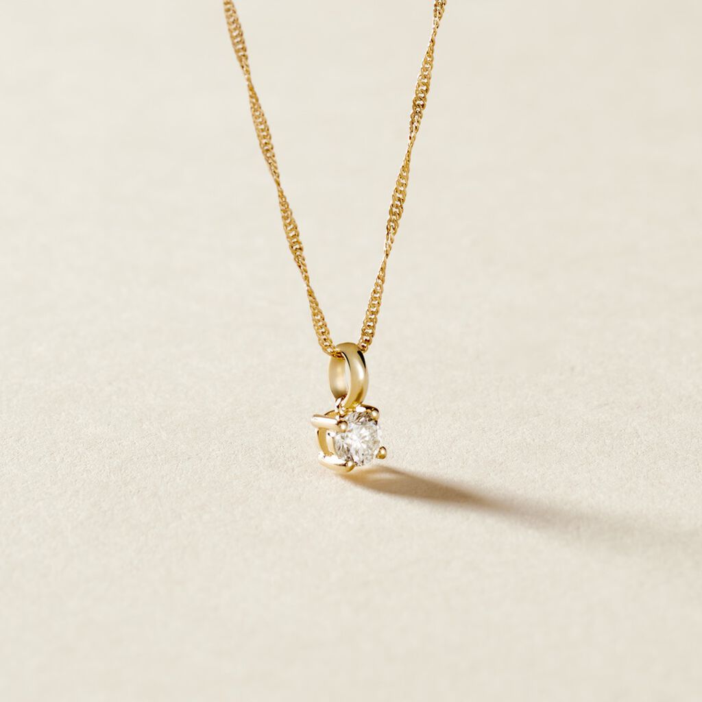 Pendentif Aphrodite Or Jaune Diamant