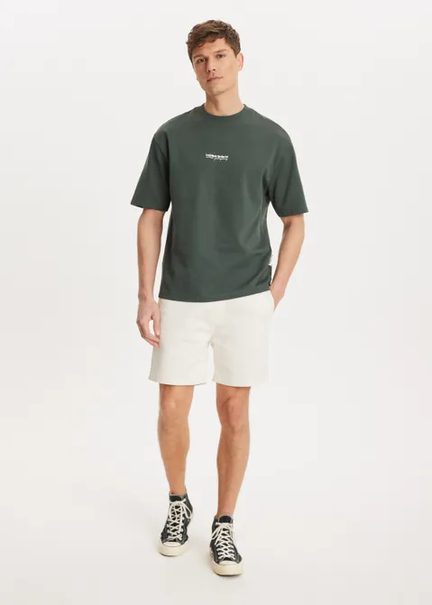 T-shirt met print logo carrier groen (GRN.G)