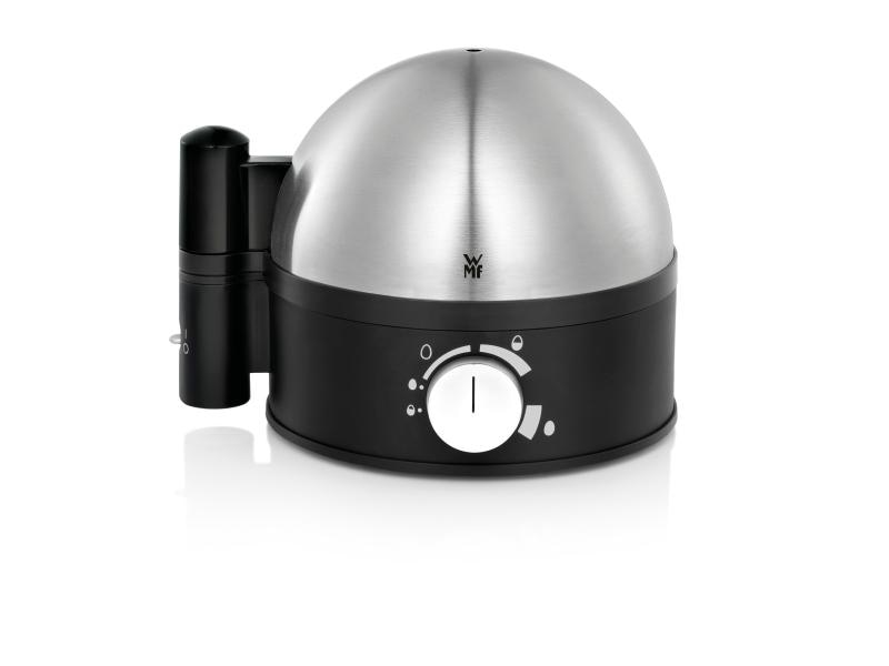 WMF Eierkocher Stelio 7, Schwarz/Silber Eierkocher für bis zu 7 Eier