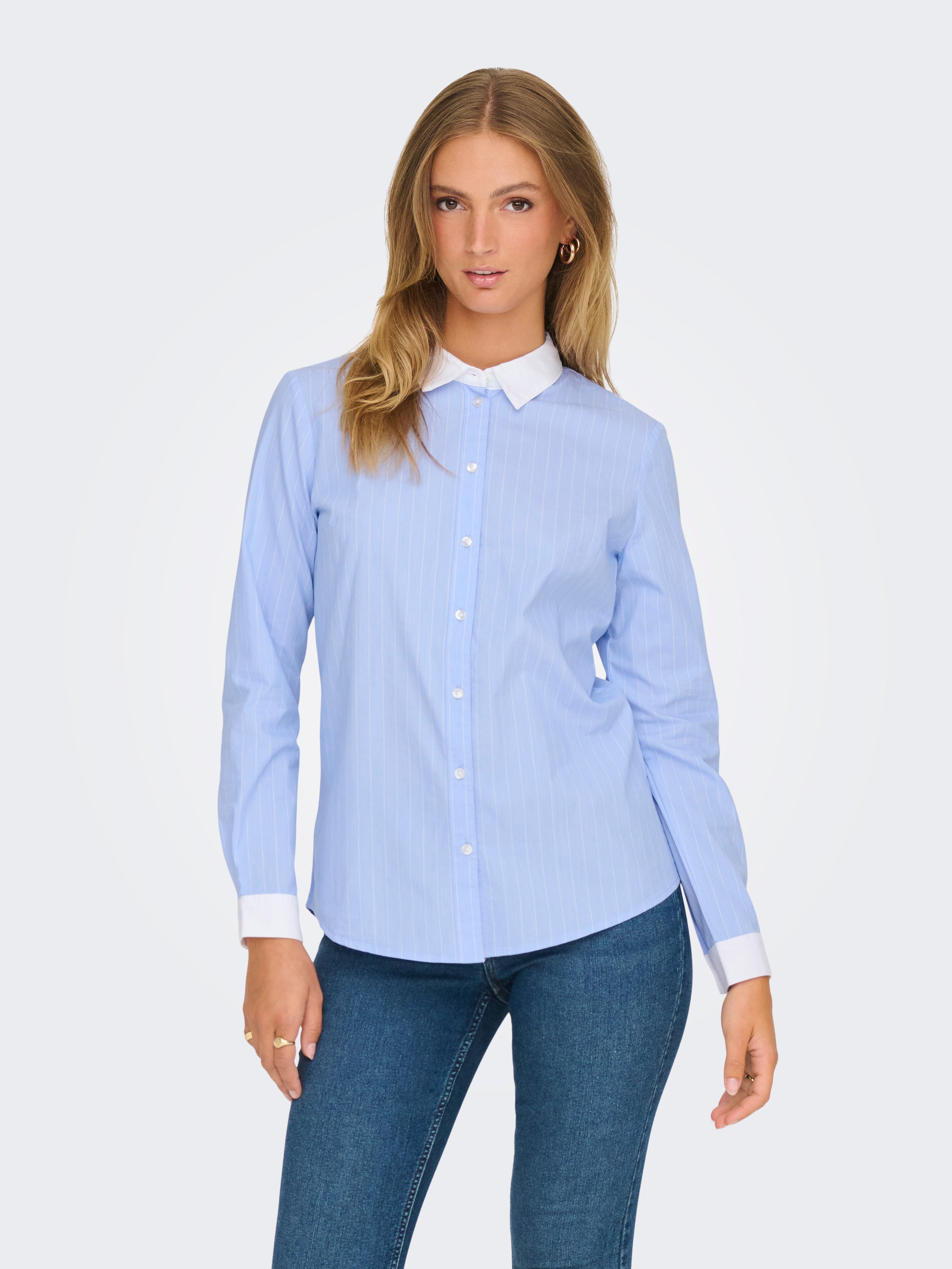 JDYMIO Hemd Cashmere Blue