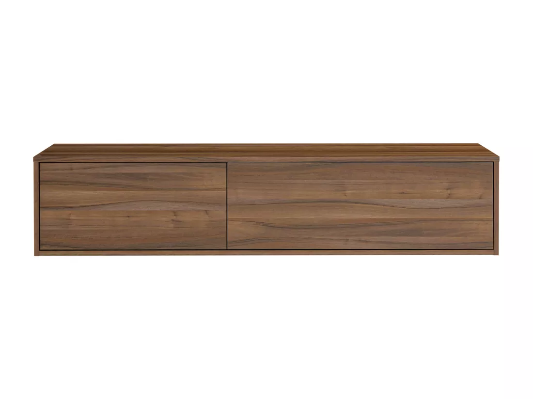 Meuble sous vasque suspendu - Coloris naturel foncé - L150 cm - ISAURE II