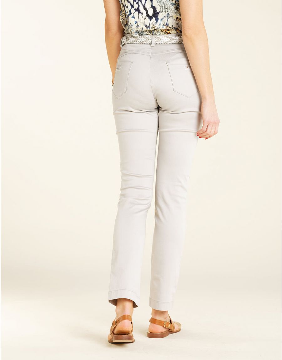 Pantalon stretch gris