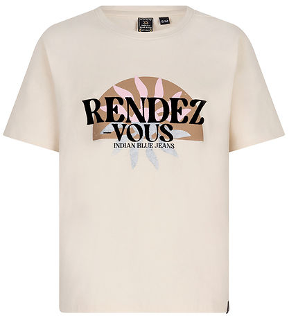 Indian Blue Jeans T-Shirt - Rendez Vous - Sandshell