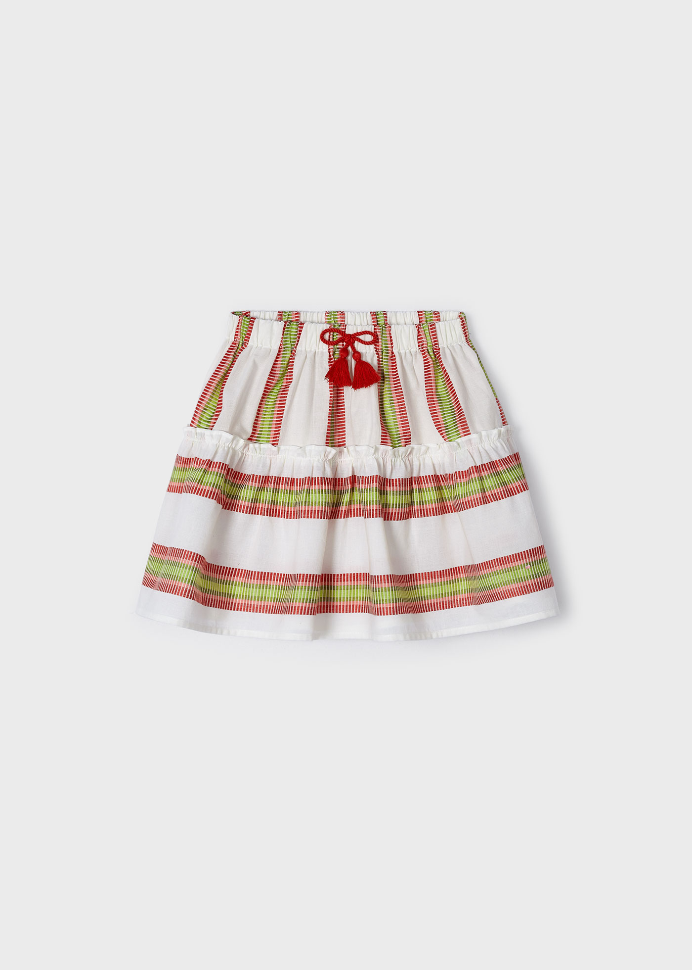 Saia listrada para meninas, cor tinta