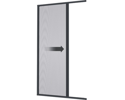 Insectenhor Windhager PLUS roldeur, zonder boren, antraciet, 160x225 cm