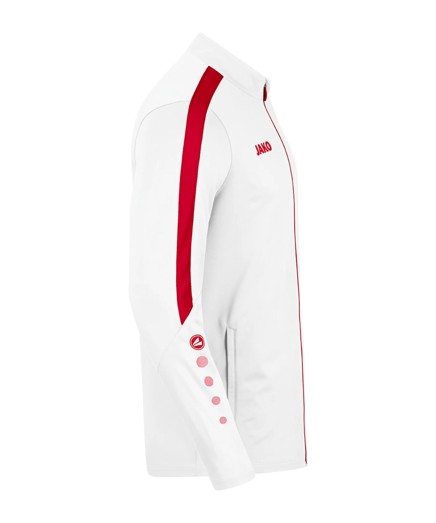 JAKO Power Polyesterjacke Kids Weiss Rot F004