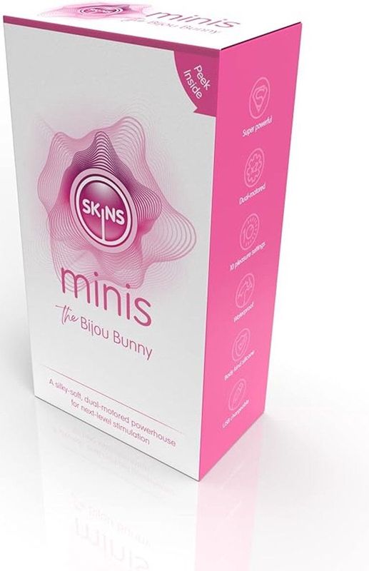 Skins Mini's Bijou Bunny - G-spot Vibrator - Roze - Silicoon