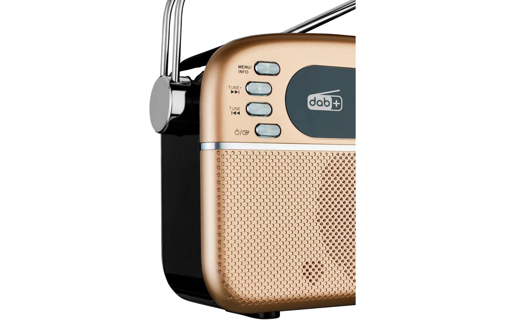 DAB+ Radio LIFE E66809 BronzeRetro-Radio mit Bluetooth und Solarpanel