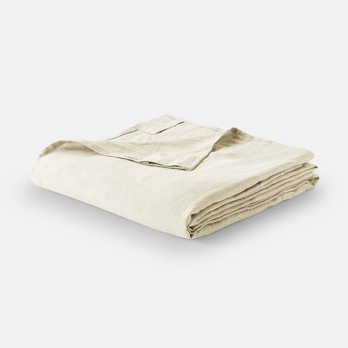 LA REDOUTE INTERIEURS<br>Cortina de linho lavado com laços ocultos, radiador, Onega