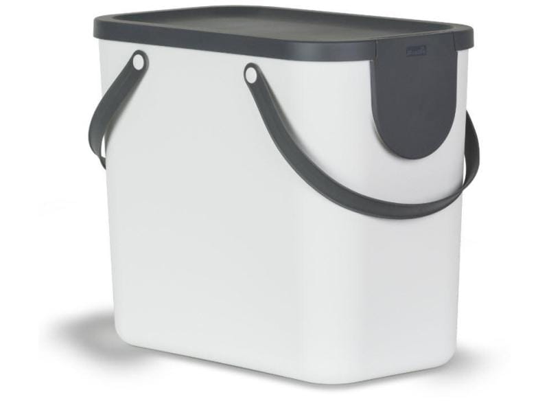Rotho Recyclingbehälter Albula 25 l, Mistletoe Weiss Weisses