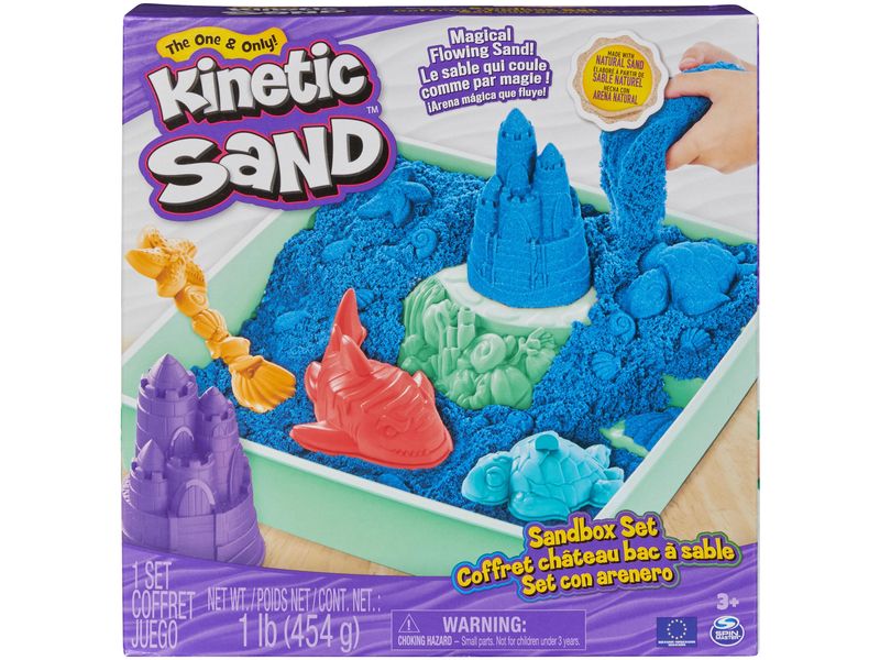 Spinmaster Sand Kinetic Sand Box Blau 454 g Sandkasten Spierlse