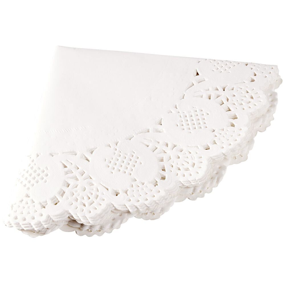 Napperon blanc Ø34cm x12