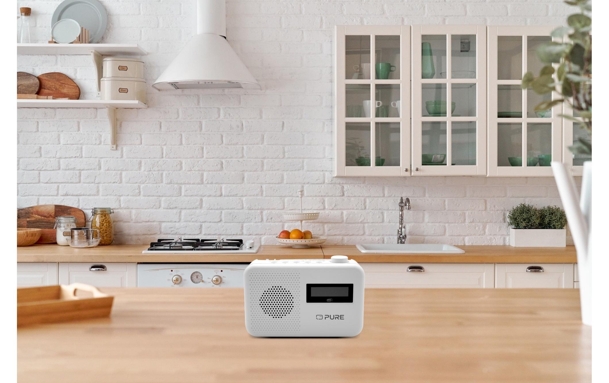 DAB+ Radio Elan One2 WeissPortables DAB+/FM-Radio mit Bluetooth 5.1 für den täglichen Gebrauch