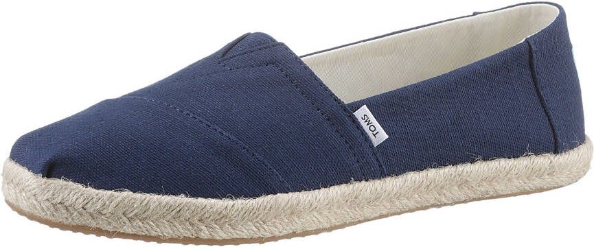 TOMS Women's Alpargata Rope Recycled Cotton Sneakers blauw