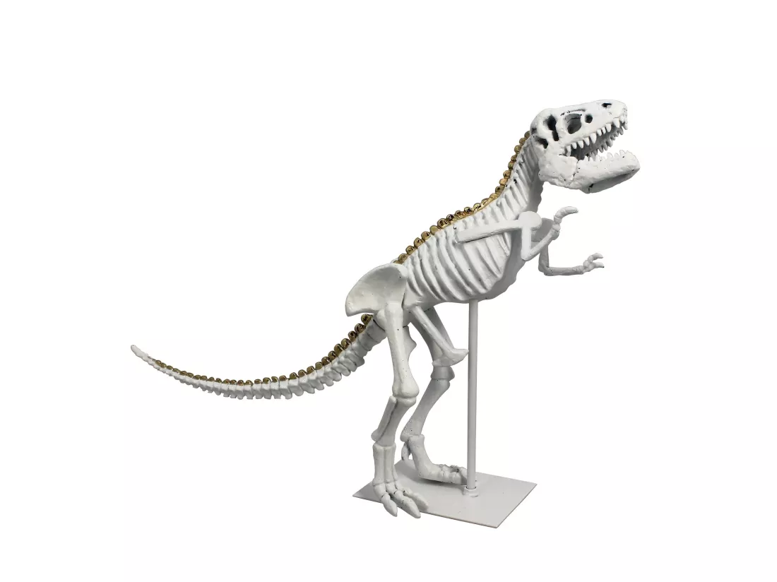 Now's Home - Tyrex Blanc Et Or 52x15x36cm Tyrex