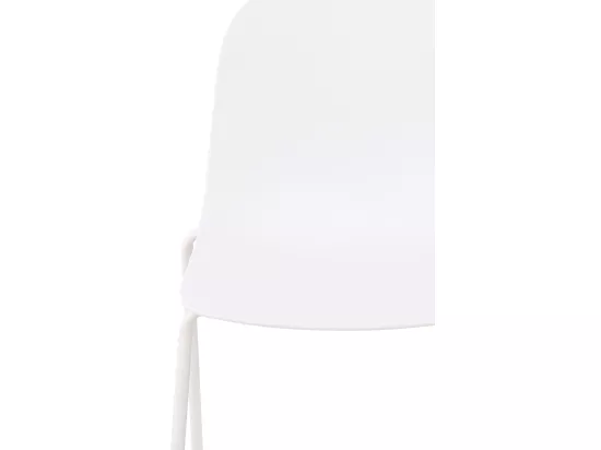 Chaise de conférence - Plastique - Blanc - Hardin