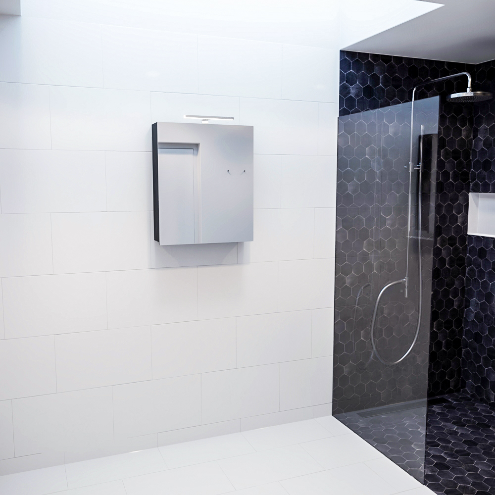 Mondiaz Cubb spiegelkast 50x70x16cm kleur urban met 1 deur