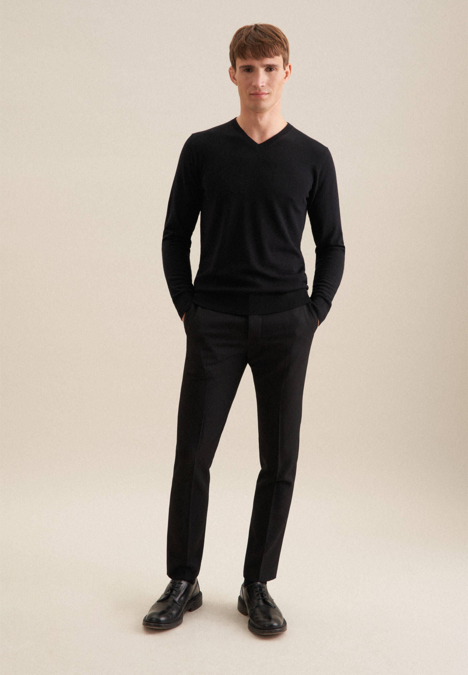 Seidensticker| Herren Pullover Schwarze Rose