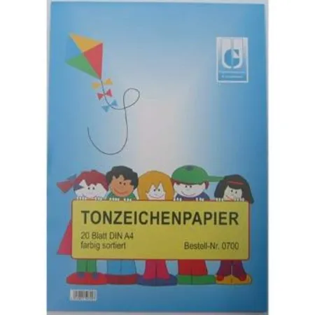 Idena Tonzeichenpapier A4, 20 Blatt