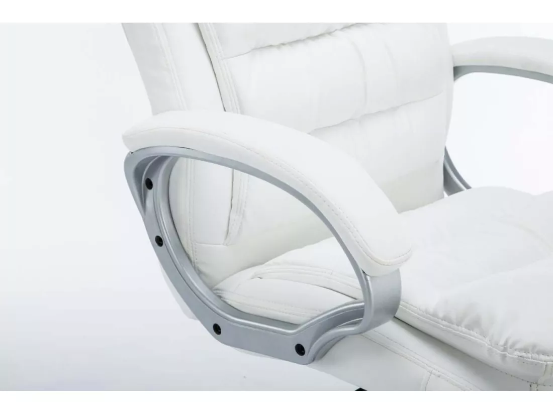 Chaise de bureau - Similicuir - Blanc - XXL Vancouver