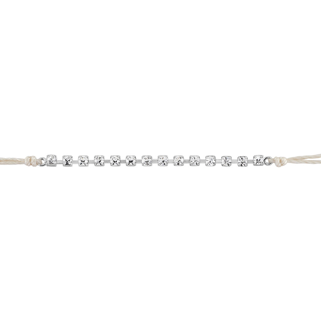 Bracelet Miguyae Argent Blanc Oxyde De Zirconium