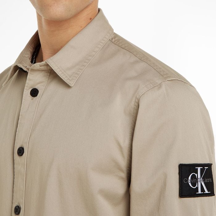 Calvin Klein Monologo Badge Relaxed Overhemd Heren