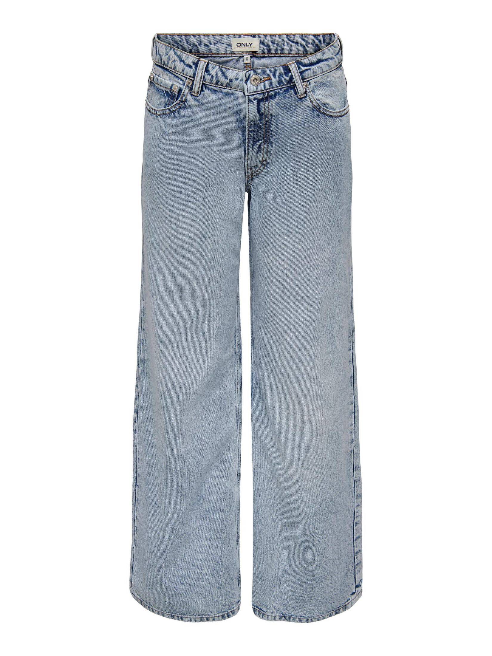 Only| Damen Jeans ONLCHRIS REG LOW WIDE DNM MAS412