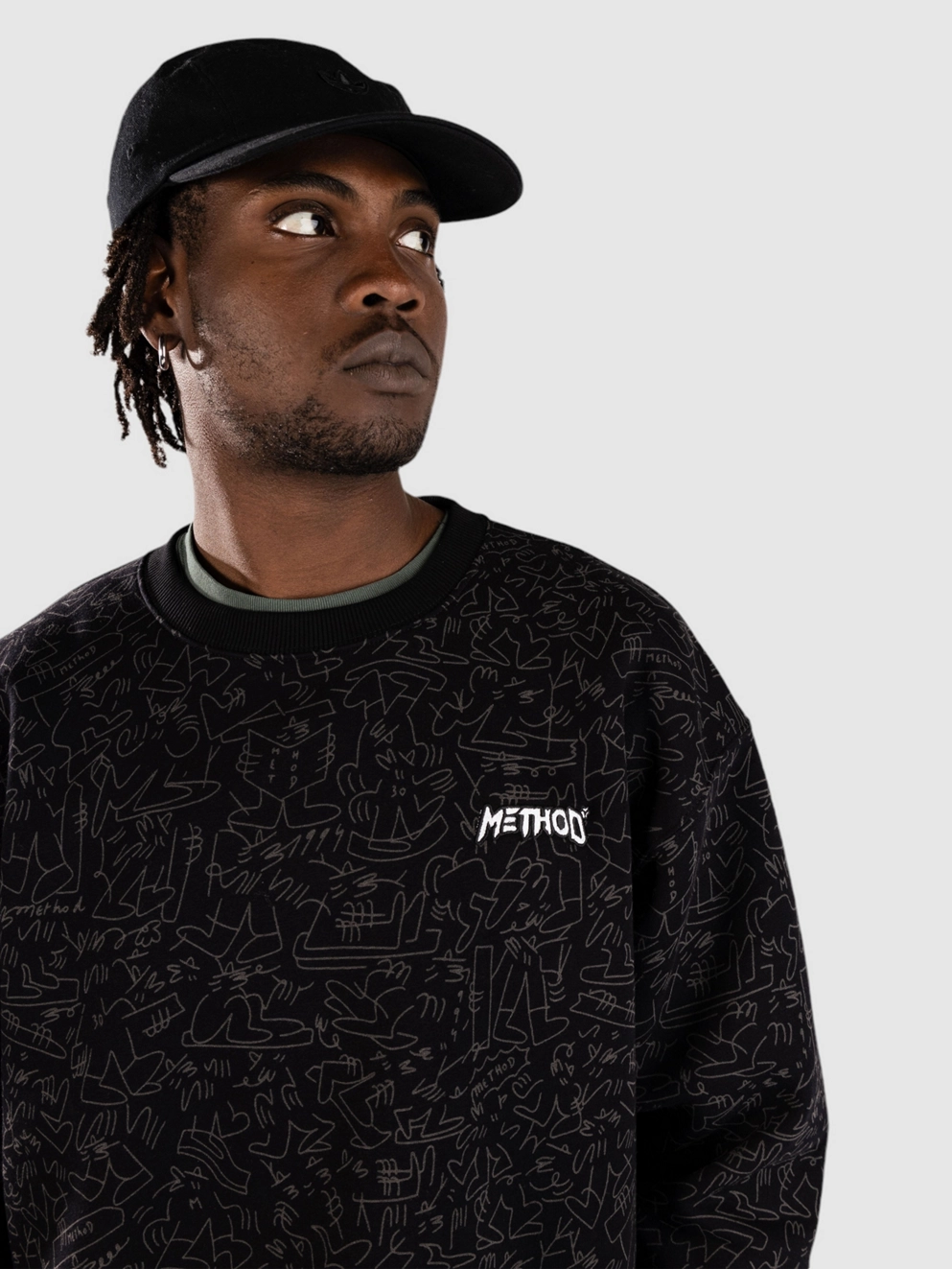 Method Mag X Lucas Crew Sweater black