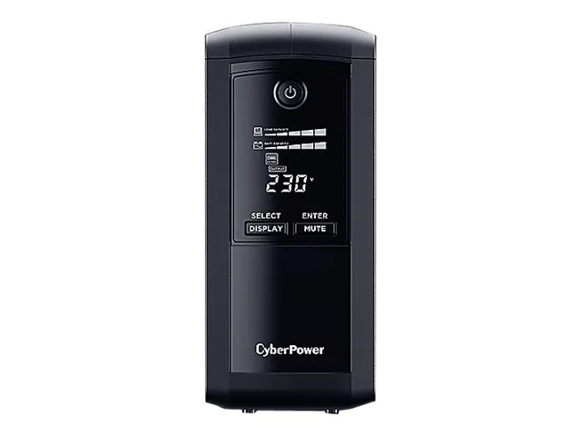CyberPower Value Pro VP1000ELCD - UPS - AC 230 V - 550 Watt - 1000 VA - RS-232, USB - output-stikforbindelser: 4 - sort