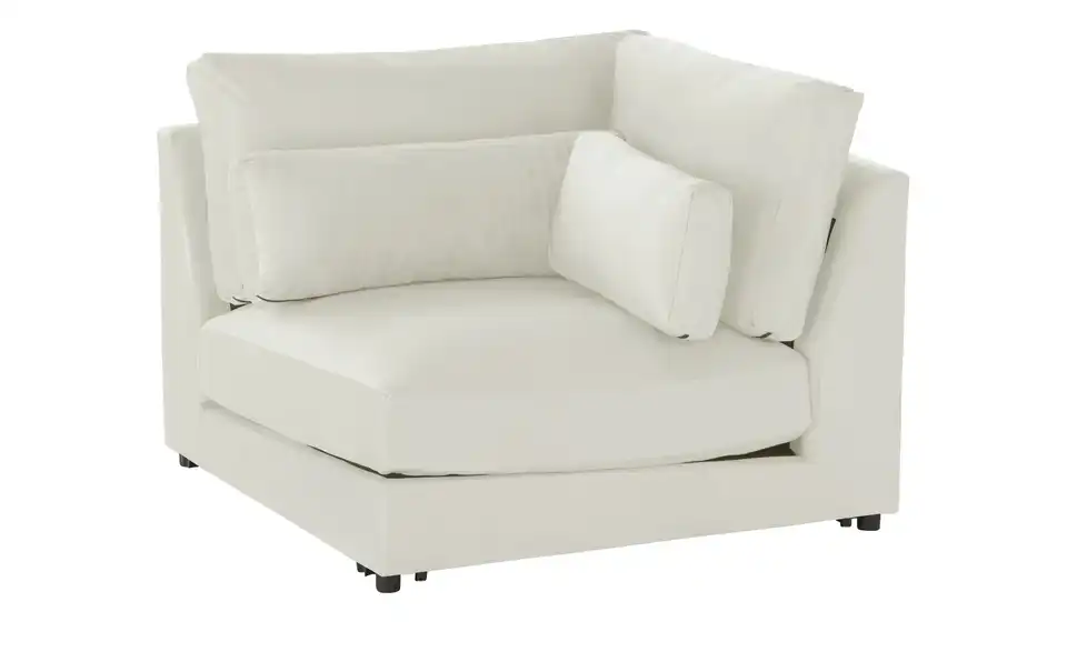 Element Branna Beige Samt Ecke