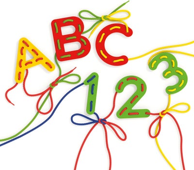 Quercetti Snøring ABC- & 123-læringssett