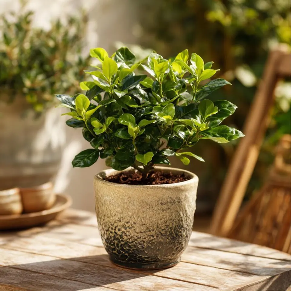 Kaapse jasmijn - Set van 2 - Gardenia jasminoides - Hoogte 20-30cm - ⌀13cm