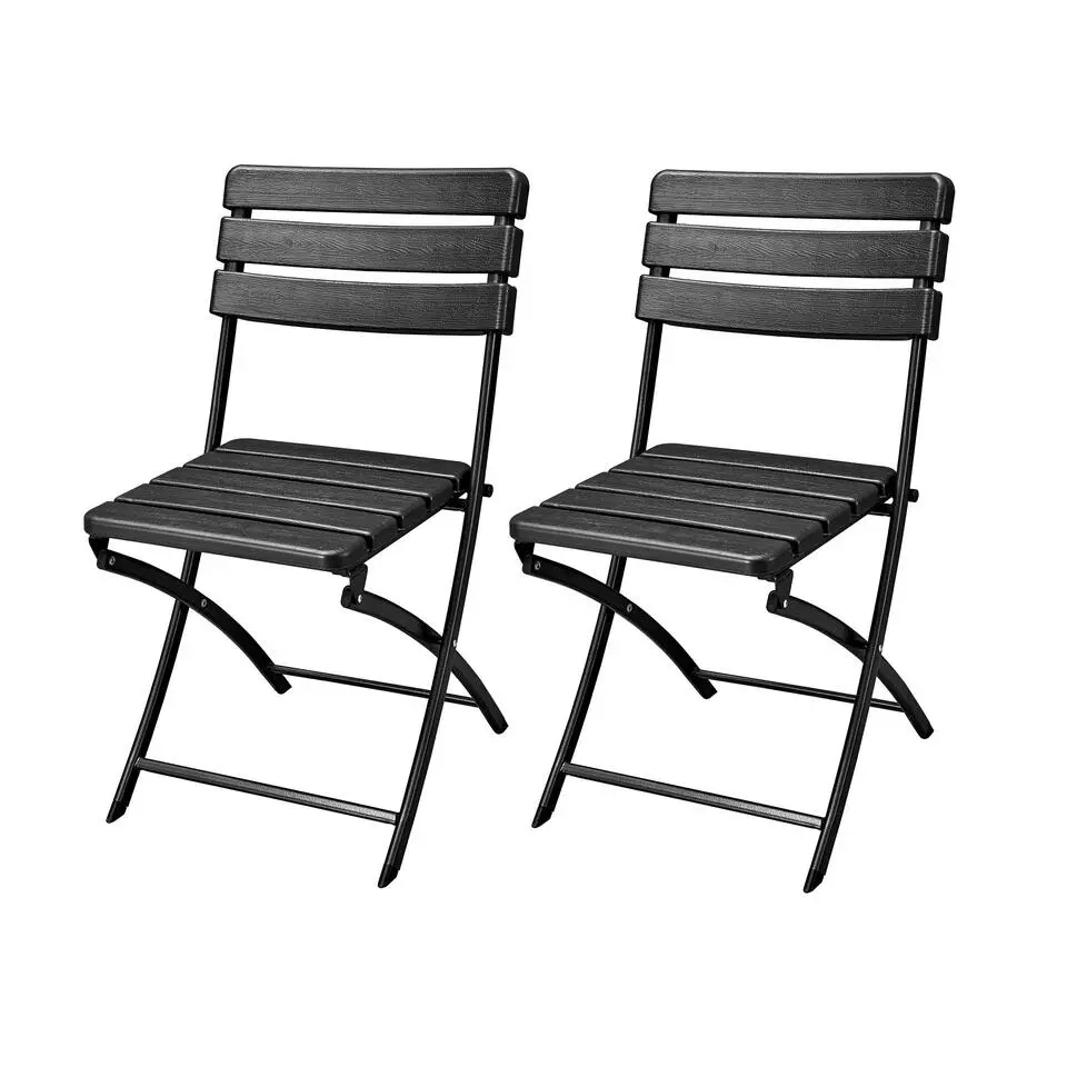 ERRO Klapstoel - Bistrostoel - houtlook - 2 stuks