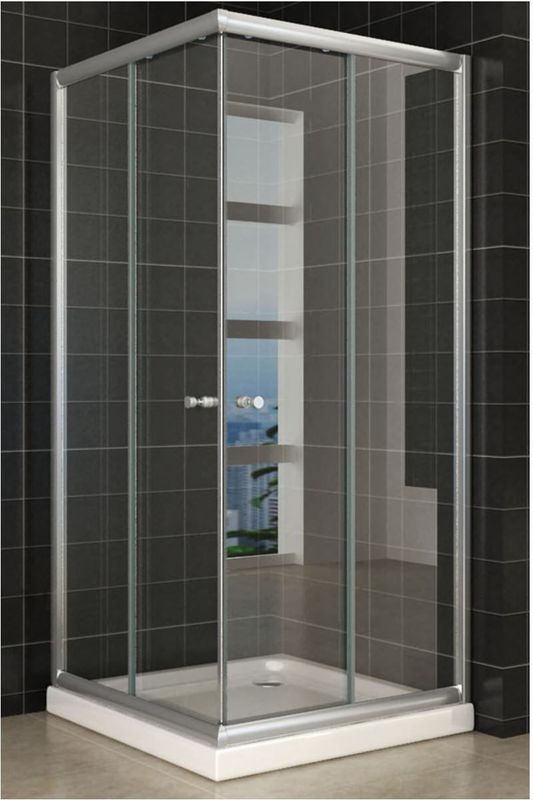 Wiesbaden - Douchecabine - Hoekinstap - Helder Glas - 80x80x190 cm