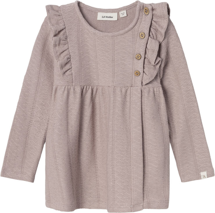 Lil' Atelier NMFOMINAS LS TOP LIL Shadow gray