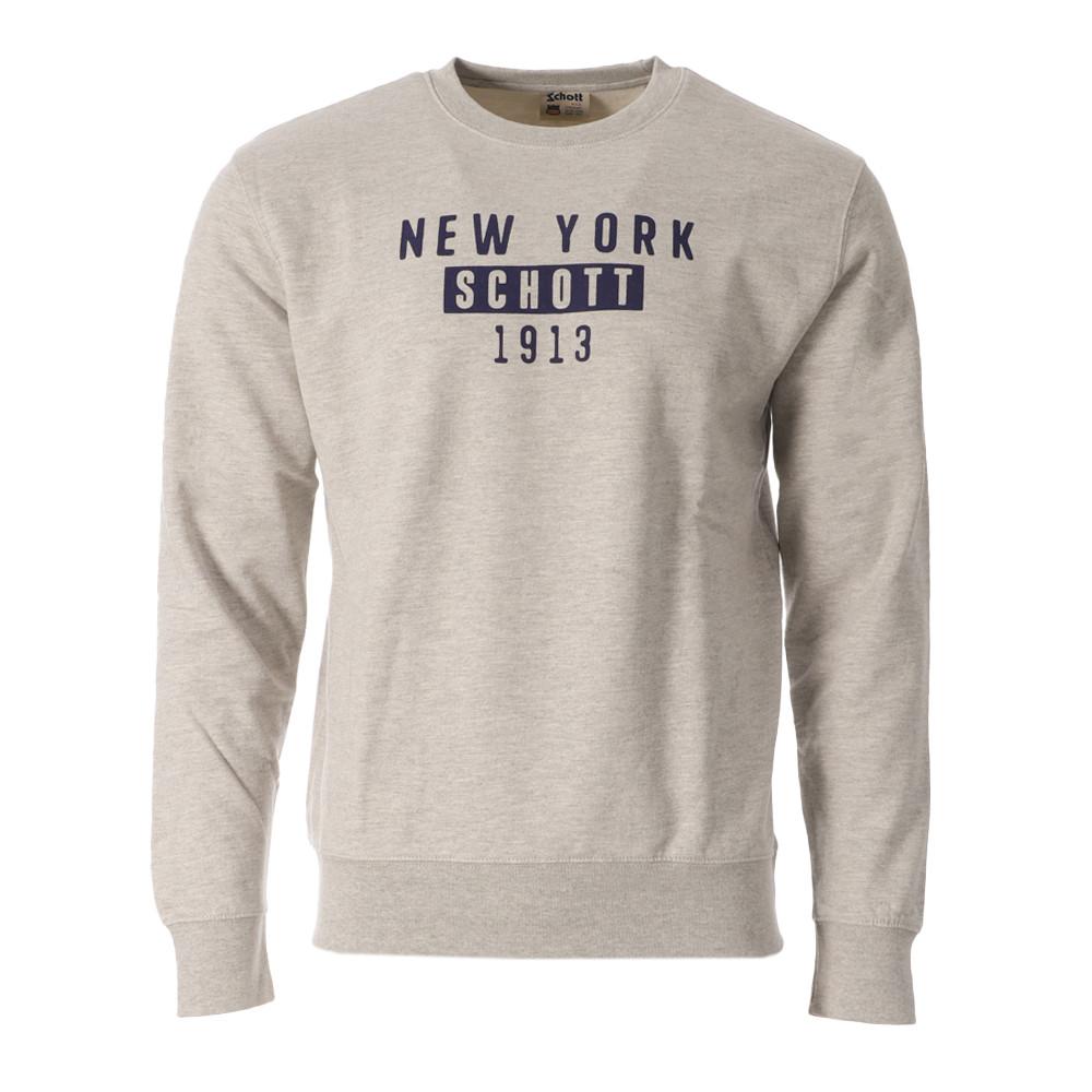 Schott Sweat Gris Homme Schott 752