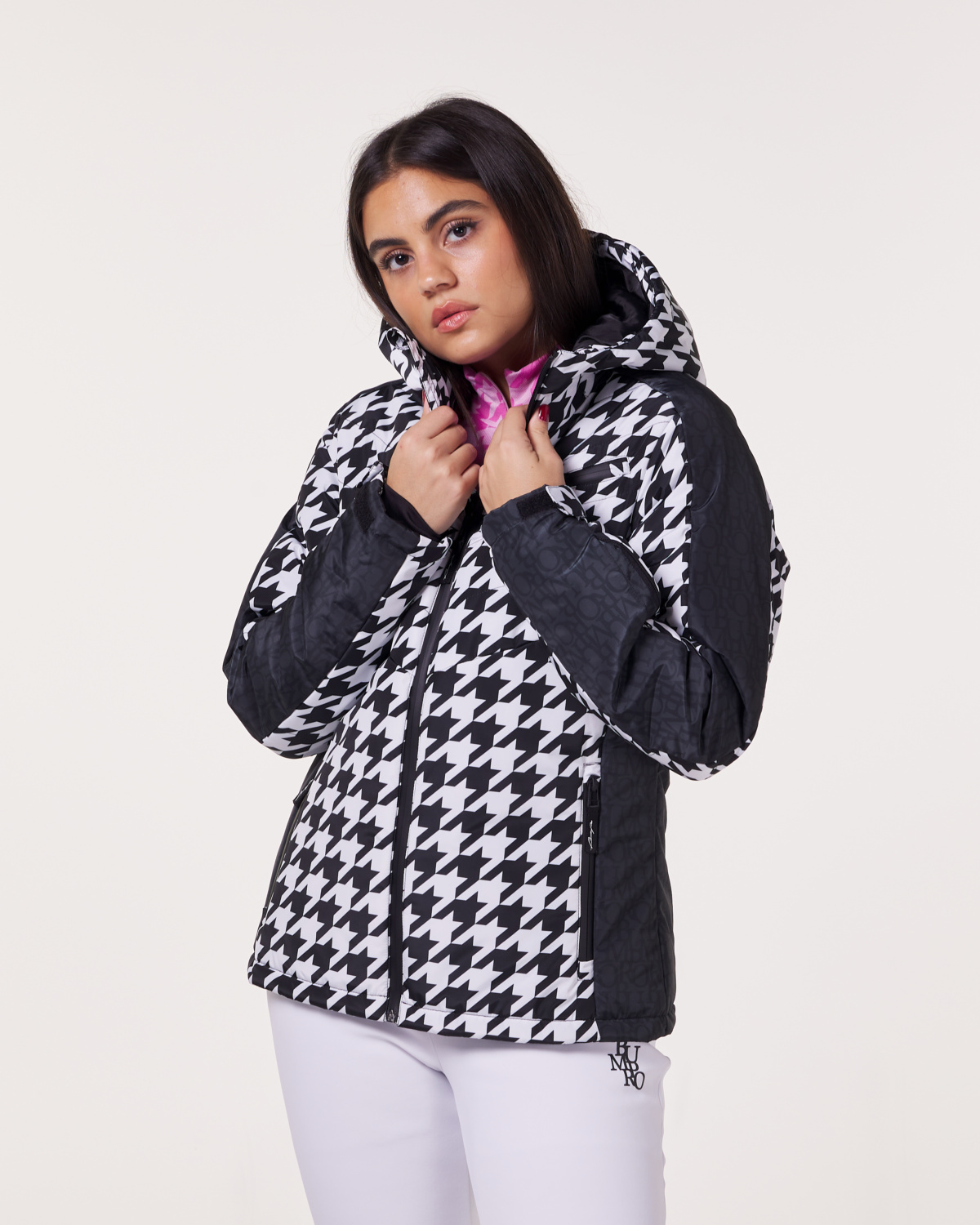 Bumpro Whistler Padded Ski Jacket Black\White