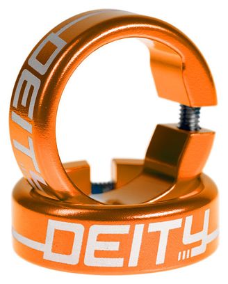 Bagues Deity Grip Clamps Aluminium Orange