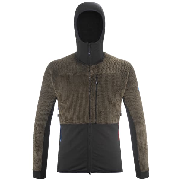 Veste polaire ski rando MILLET TRILOGY EDGE ALPHA HOOD M BLACK/DEEP JUNGLE