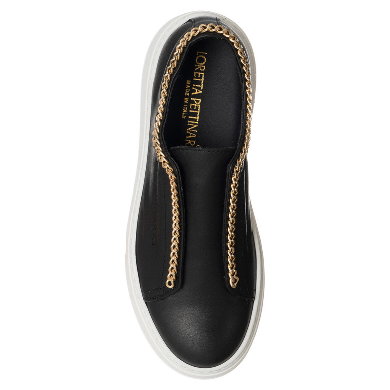 Loretta Pettinari Sneakers en Cuir Marion noires