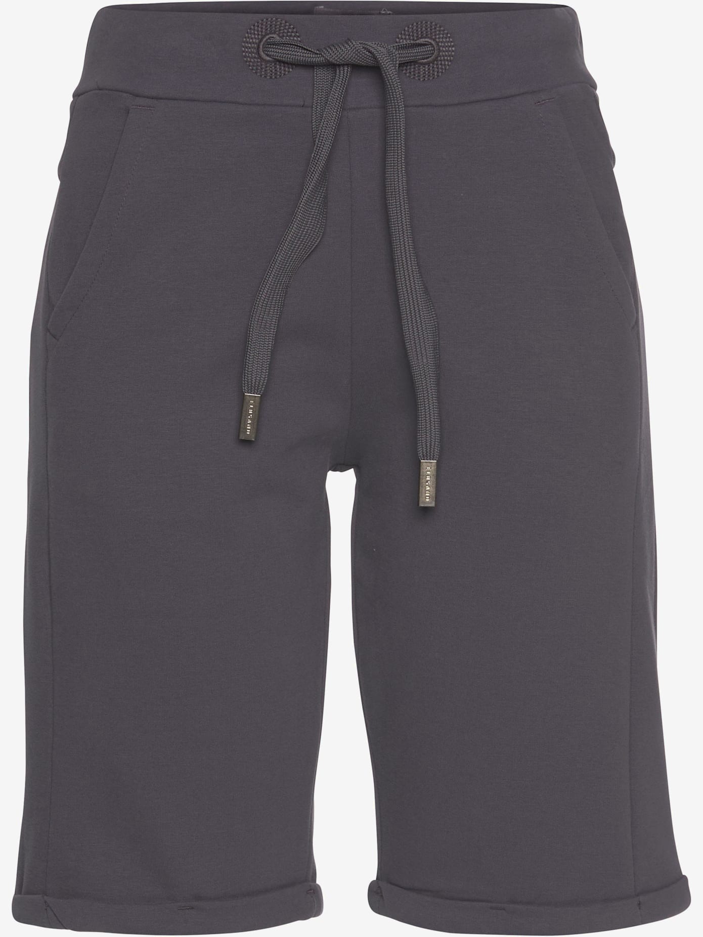 Bermuda en matière sweat large ceinture et coulisse