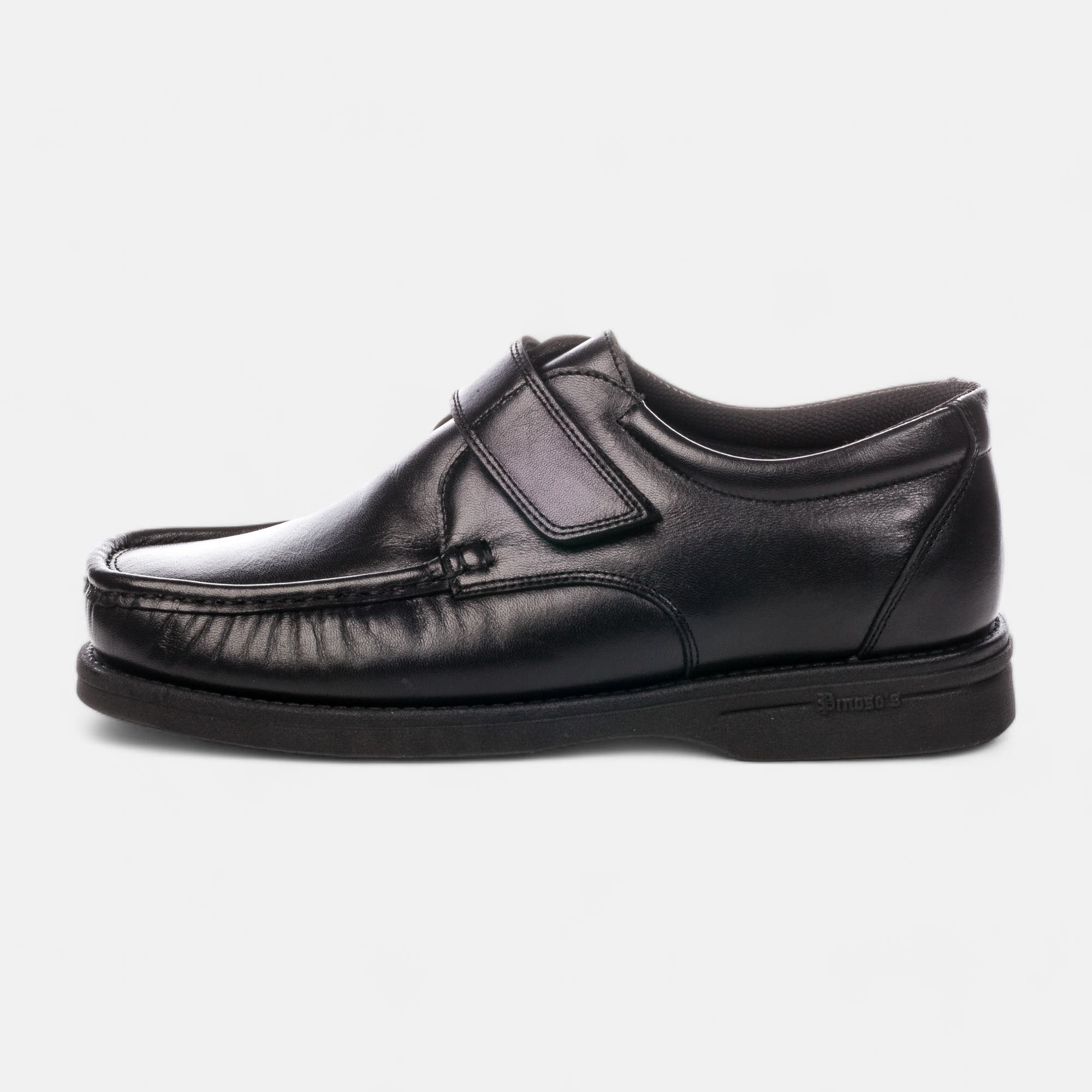 Derbies pieds sensibles Homme en cuir noir