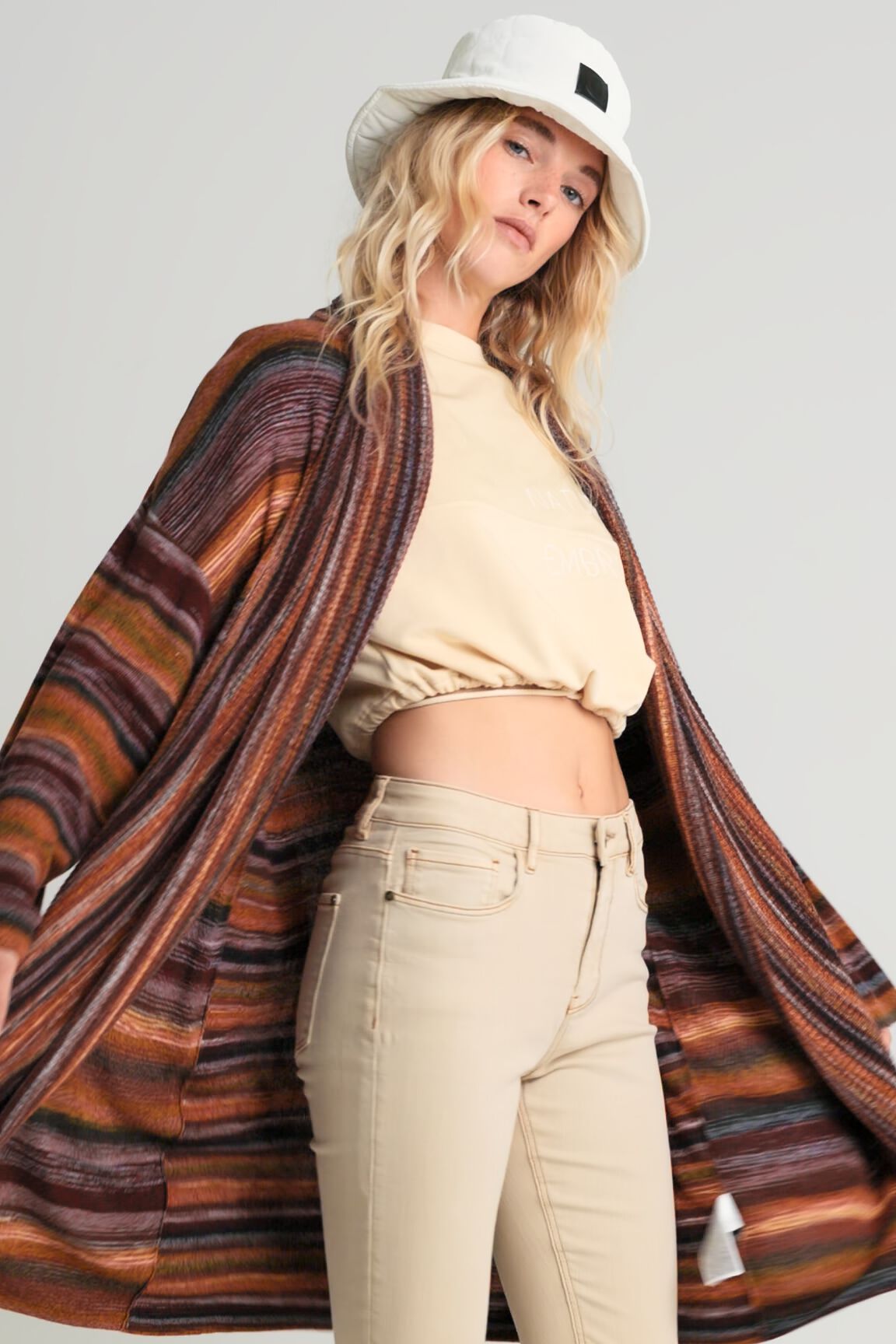 Veste maille ouverte