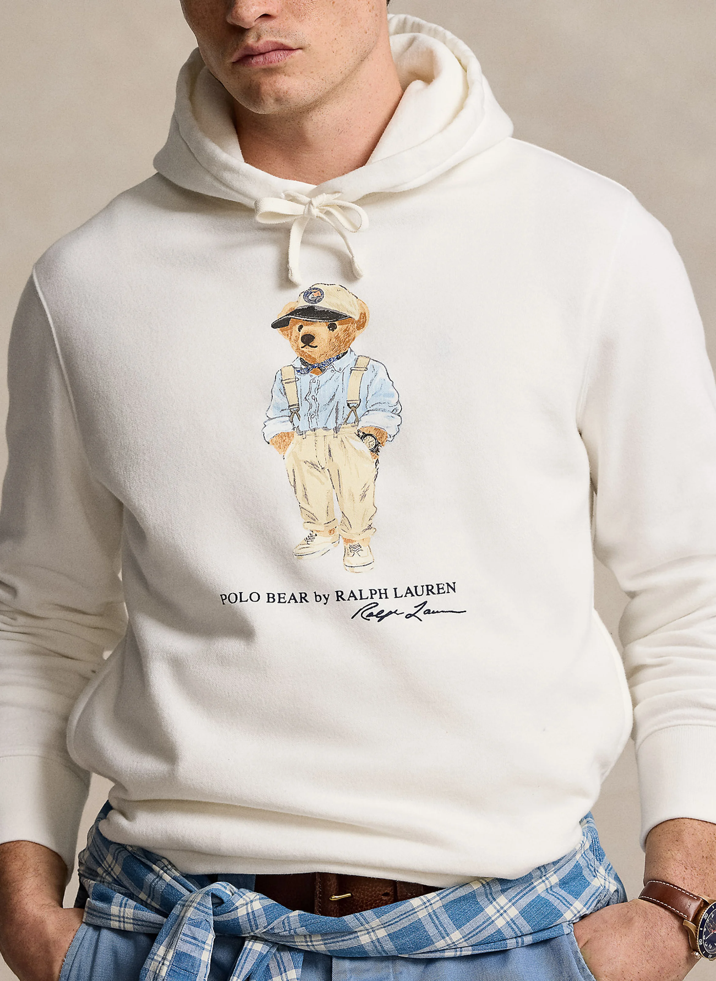 Sweat à capuche en coton mélangé | Blanc