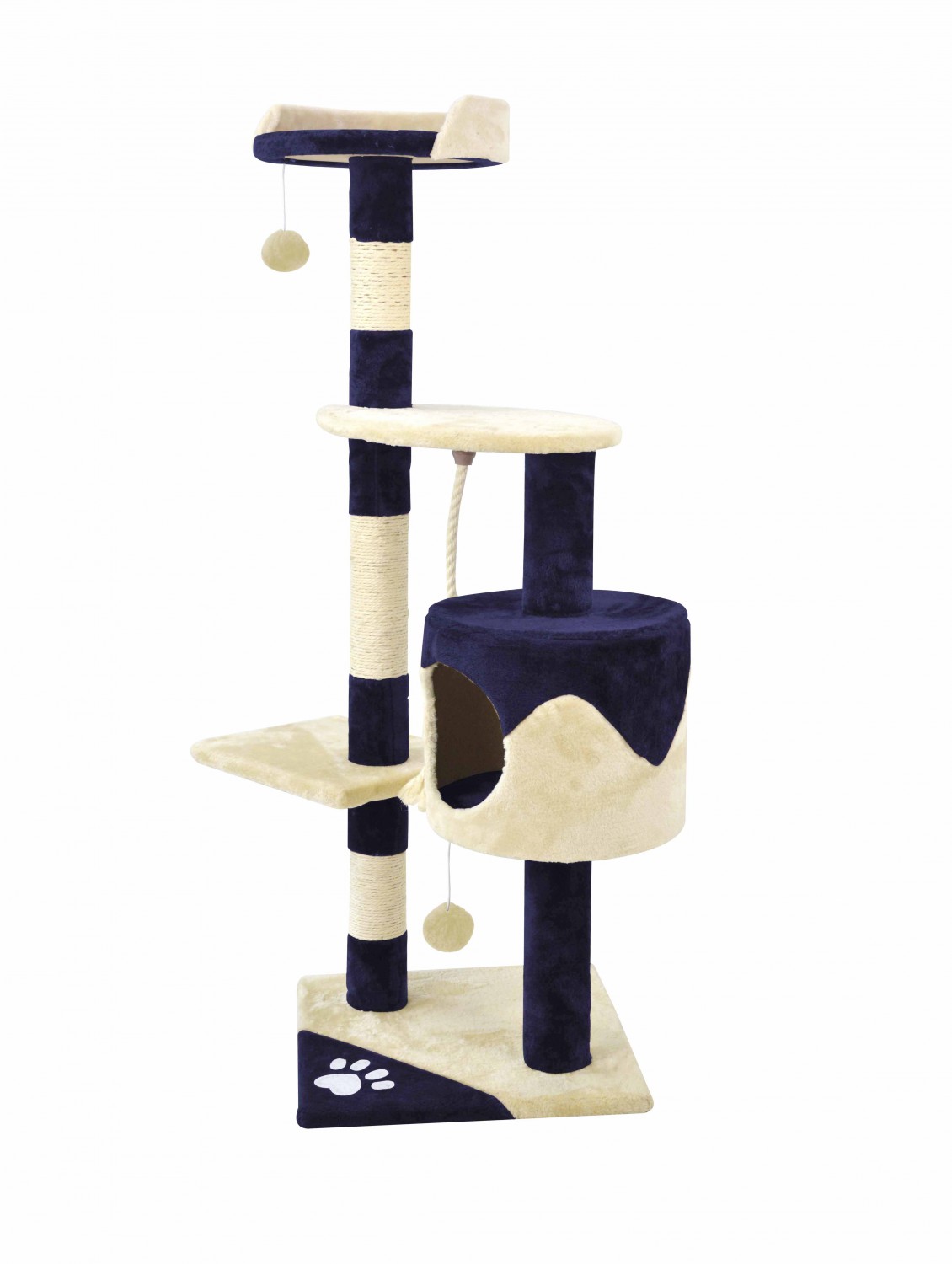 Katzenbaum BAGHIRA 112 cm blau/beige