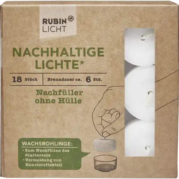 Nachhaltige Lichte* Nachfüller ohne Hülle
