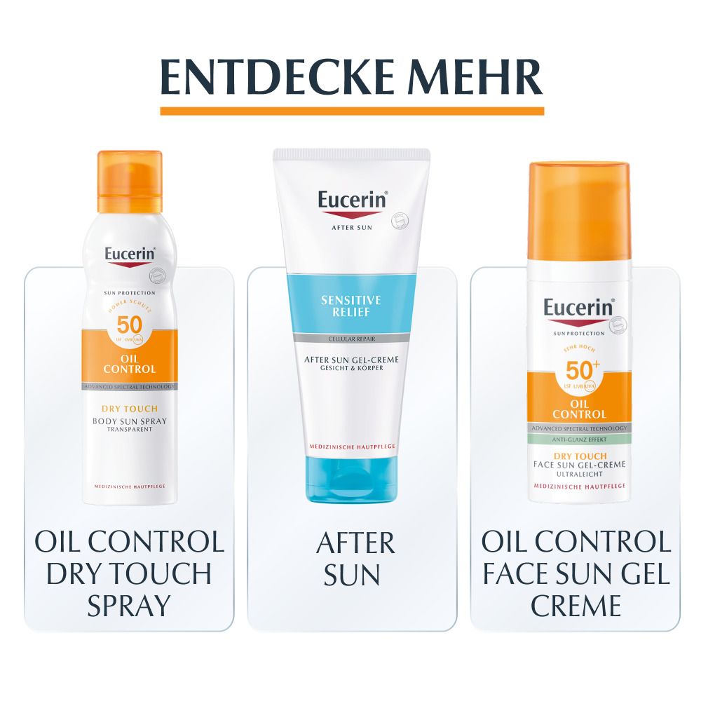 Eucerin® Oil Control Dry Touch Spray LSF 30 – Sonnenschutzspray, auch für empfindliche und zu Akne neigende Haut