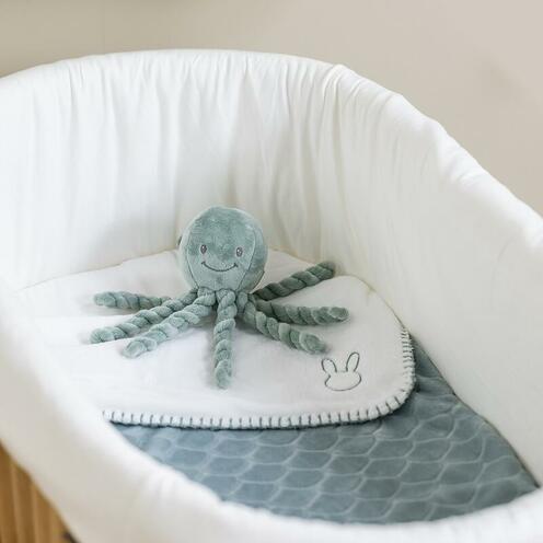 Peluche Pieuvre Lapidou vert de gris - NATTOU